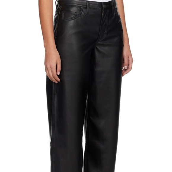 Levi's Denim - LEVI FAUX LEATHER BAGGY DAD WOMEN'S PANTS